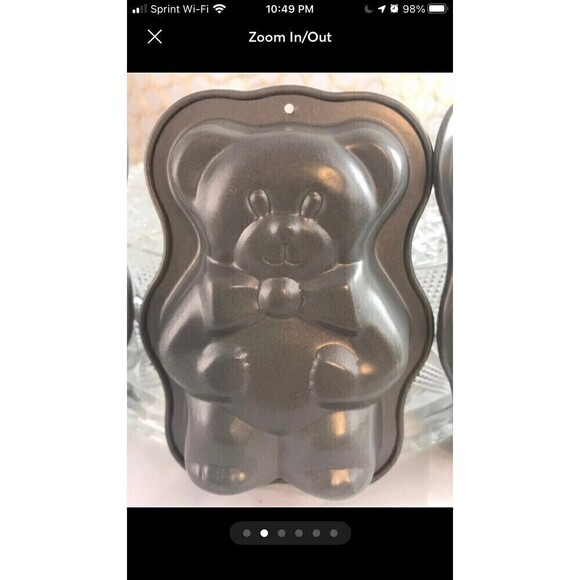 3 mini Bear cake molds NEW - Picture 2 of 6